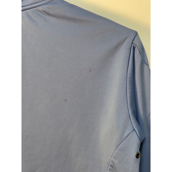 KnowWear Boys Quarter Zip UNC Long Sleeve Jacket with Elastic Cuffs Blue  M - Picture 4 of 10